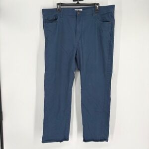 Onward Reserve Pants Mens 42x29 Blue 5-Pocket Stretch Cotton Twill Straight Leg